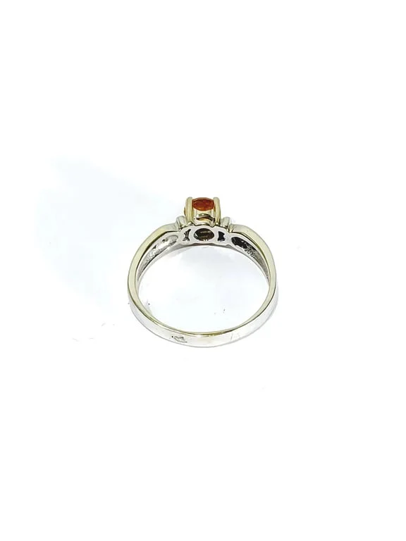 White Gold Ring, Diamonds and Citrine - Image 9