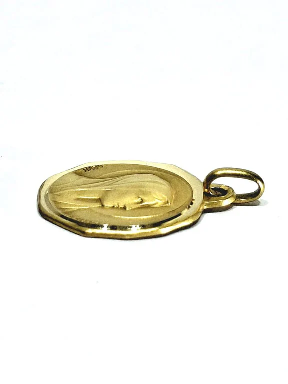 Augis - Medal Virgin Mary Mary / Our Lady of Lourdes 18 Carat Gold  - Image 10