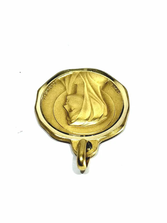 Augis - Medal Virgin Mary Mary / Our Lady of Lourdes 18 Carat Gold  - Image 7
