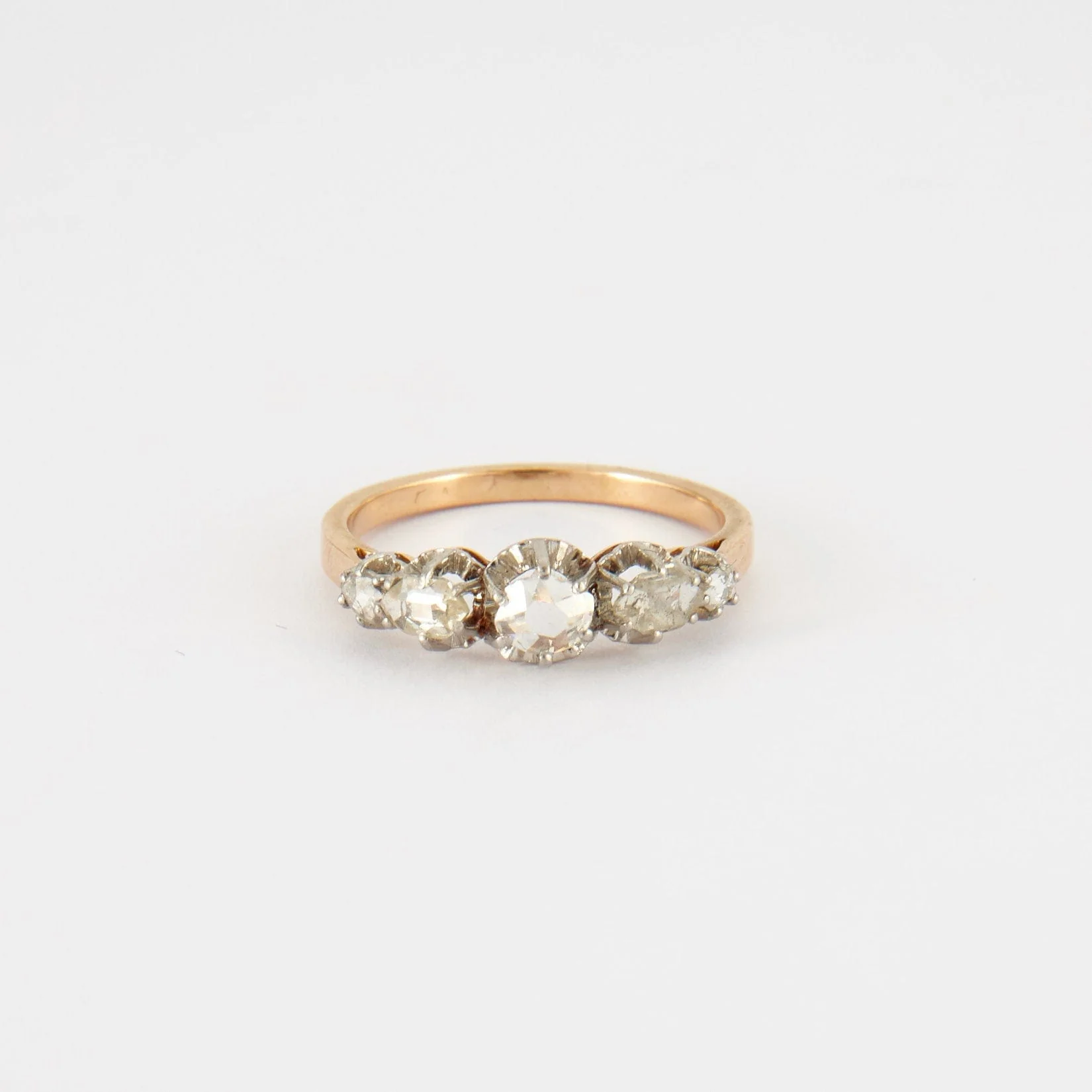Garter ring in yellow gold, diamond - Image 7