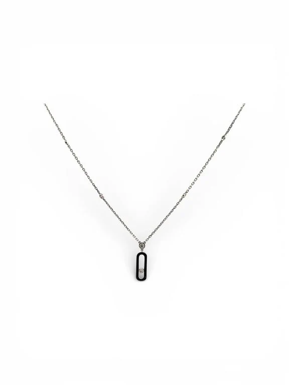 MESSIKA Move uno necklace in white gold and diamonds - Image 3