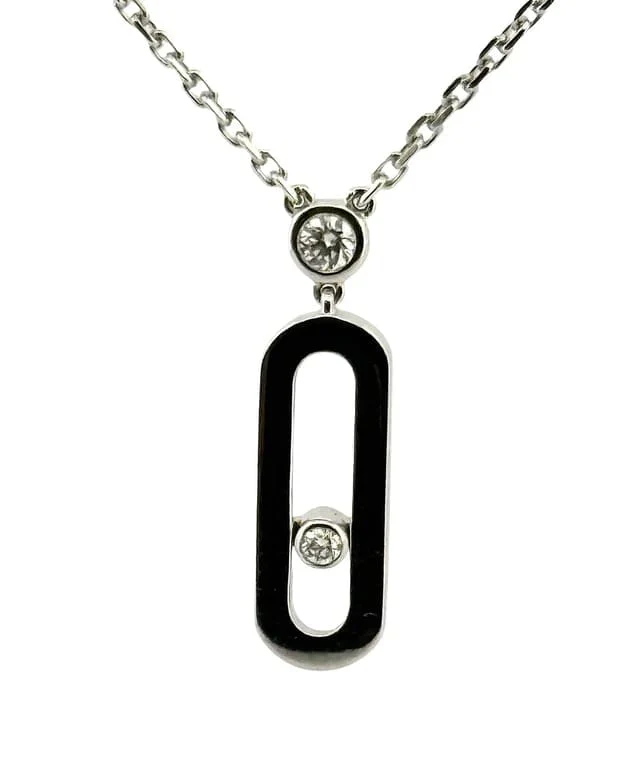 MESSIKA Move uno necklace in white gold and diamonds - Image 5