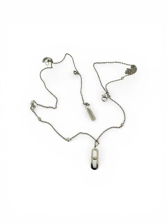 MESSIKA Move uno necklace in white gold and diamonds - Image 6