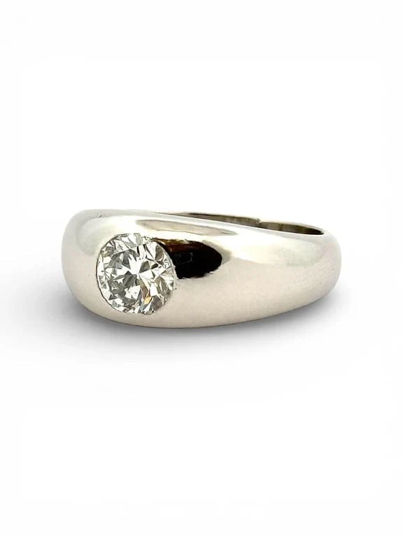 English shank ring branded Cartier in white gold and diamond - Image 3