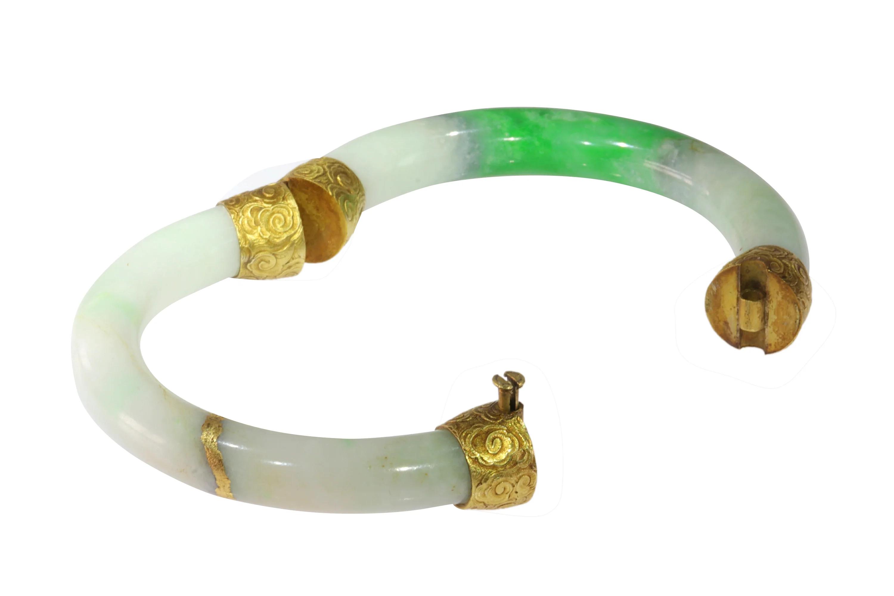 Vintage jade with 18-carat gold fittings: the silent chronicles of a Victorian bracelet - Image 14