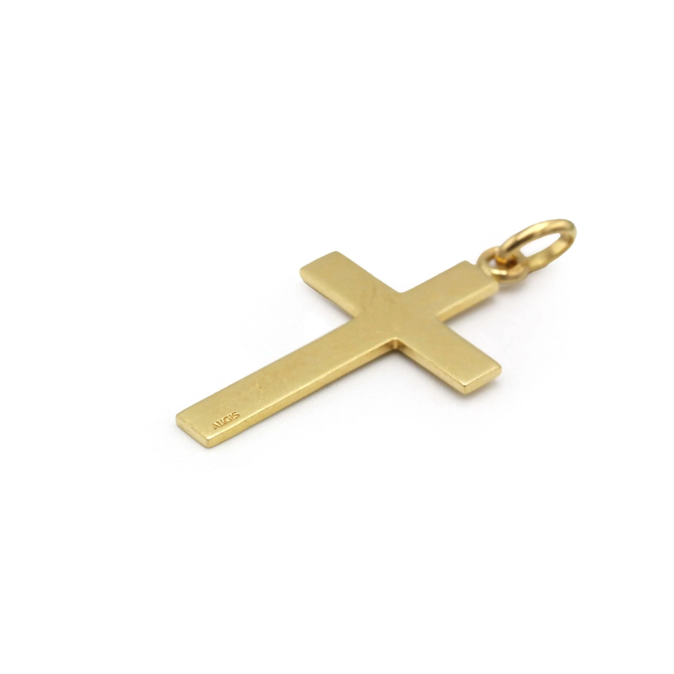 Yellow Gold Cross Pendant - AUGIS - Image 3