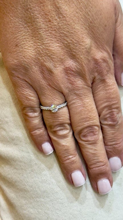 Solitaire Cartier in diamonds on platinum setting - Image 4