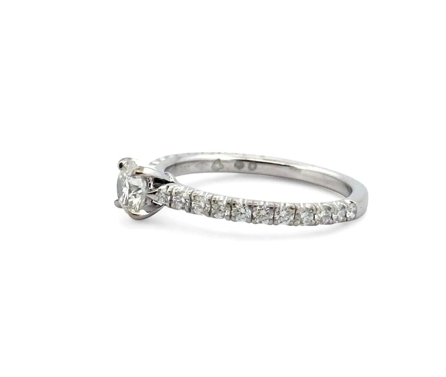 Solitaire Cartier in diamonds on platinum setting - Image 5