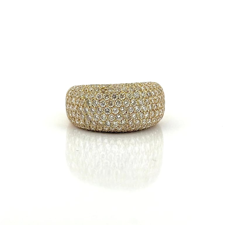 full diamond band ring in 18-carat yellow gold - Image 3
