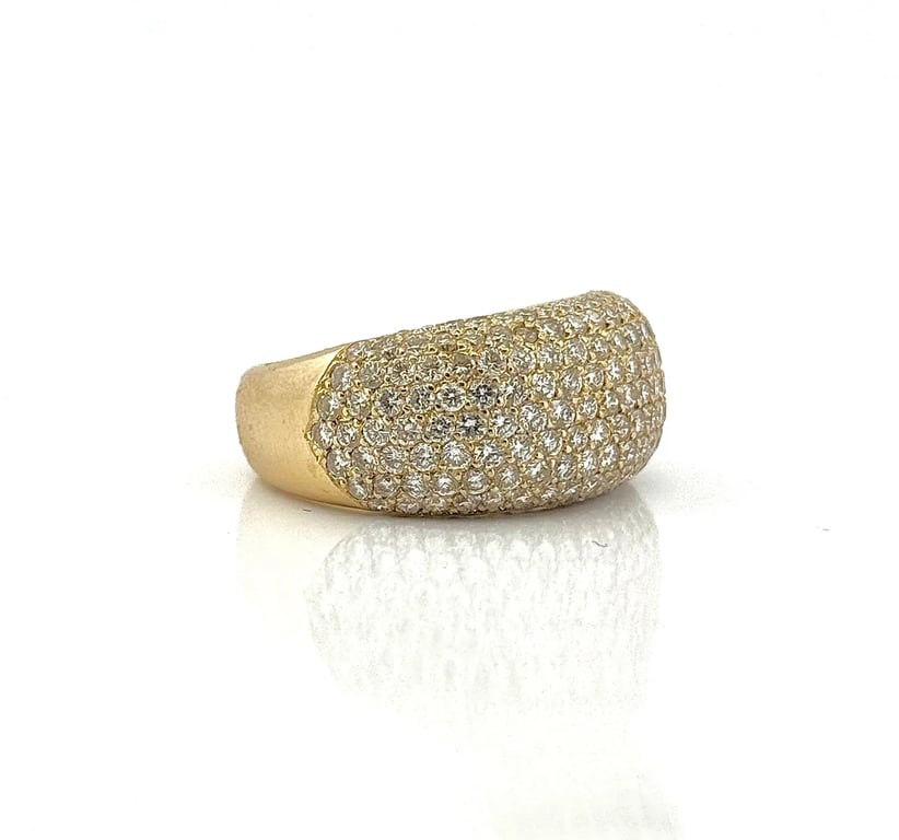 full diamond band ring in 18-carat yellow gold - Image 4