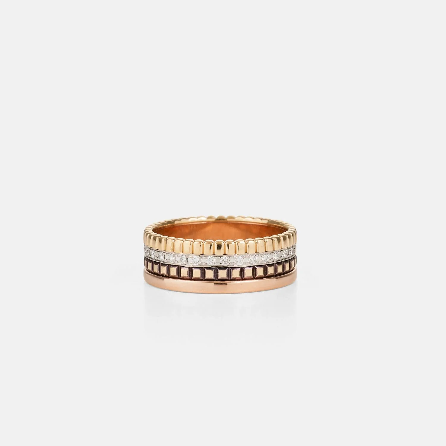 Boucheron - Ring Quatre in three PVD golds and diamonds - Image 3