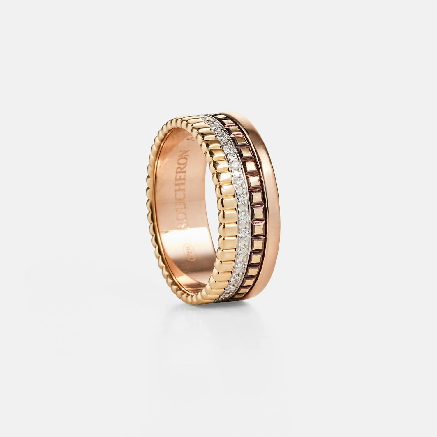 Boucheron - Ring Quatre in three PVD golds and diamonds - Image 4