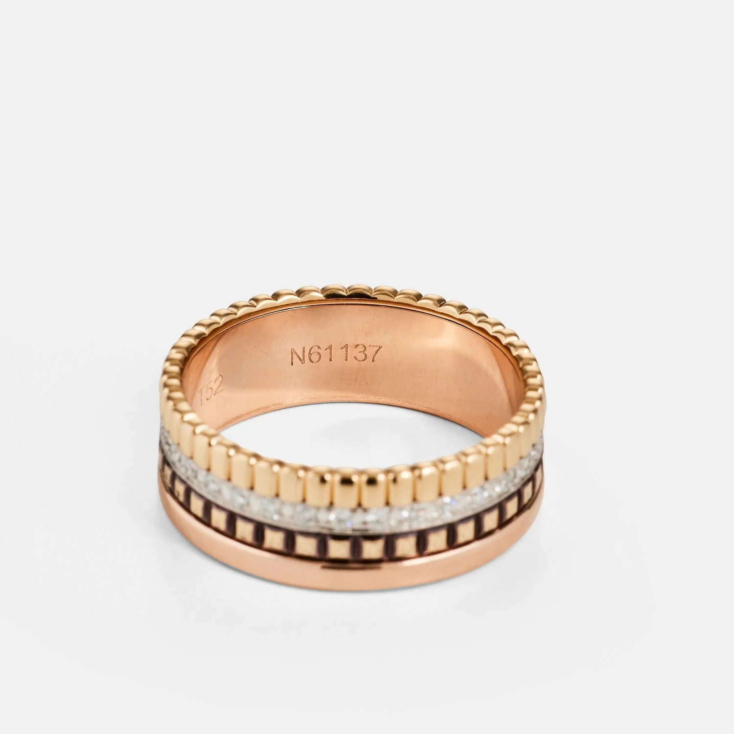 Boucheron - Ring Quatre in three PVD golds and diamonds - Image 5