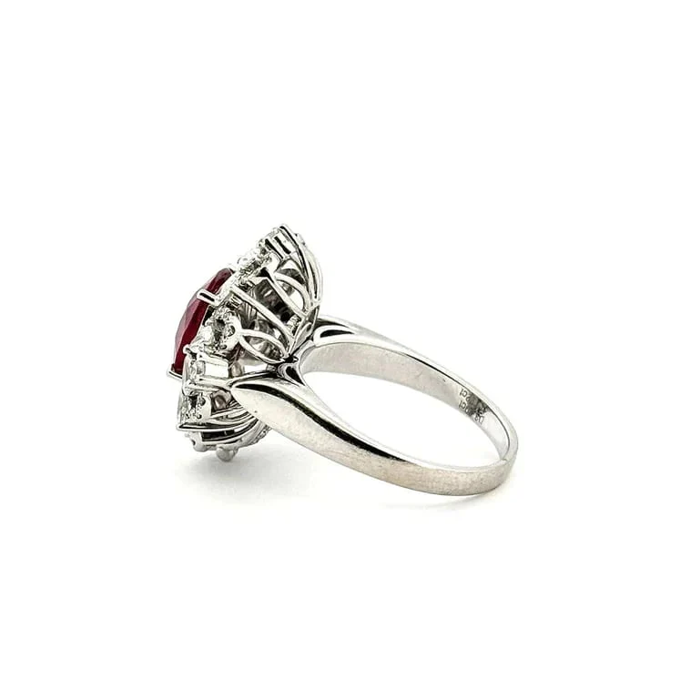 Gold ring, rubies and diamonds, convertible into a pendant - Image 4