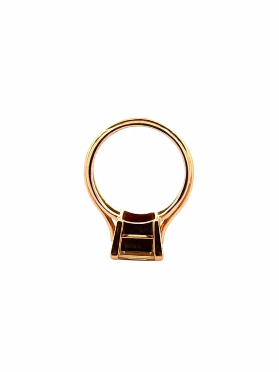 Retro ring in yellow gold and citrine - Image 5