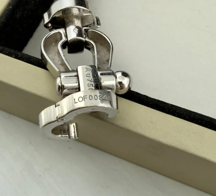 Fred Force 10 bracelet in white gold and steel - Image 4