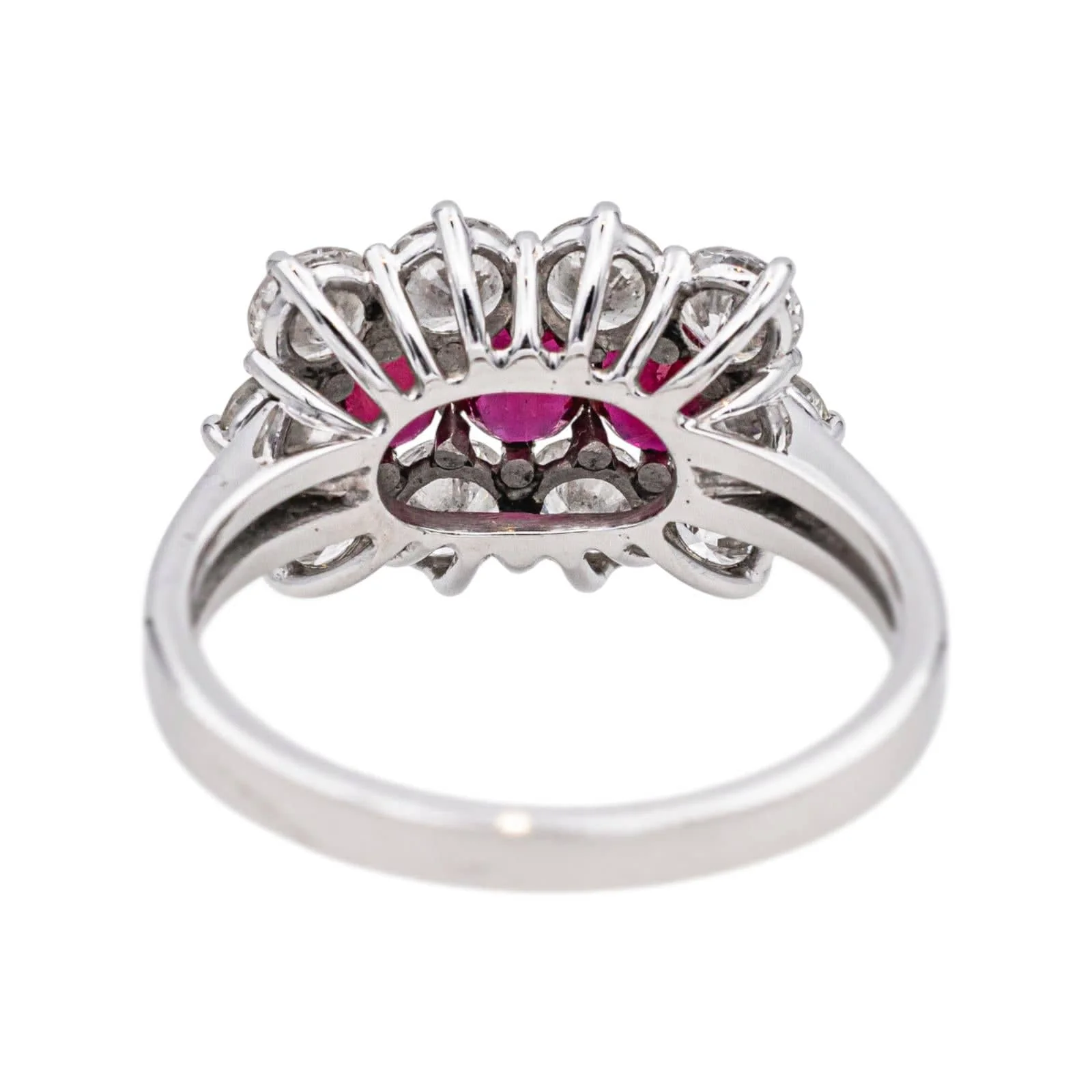 White gold ring Ruby, Diamond - Image 5