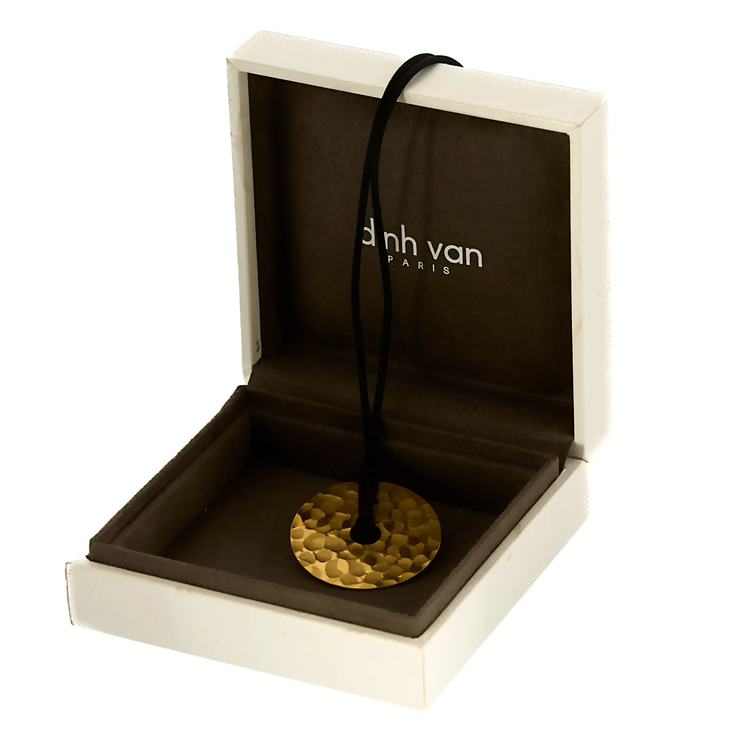 DINH VAN - PI - Yellow gold pendant and black silk cord - Image 3