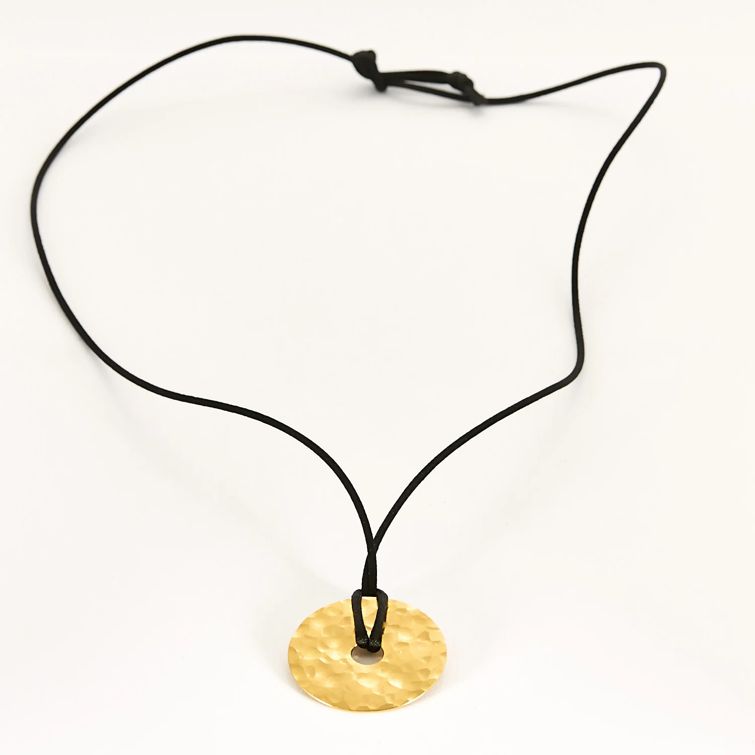 DINH VAN - PI - Yellow gold pendant and black silk cord - Image 5